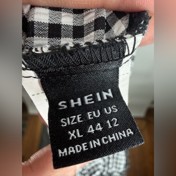 EUC SHEIN Gingham Wide Leg Pants - Picture 12 of 12